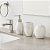 Kit Lavabo Mármore Branco Luxo 3 Peças - Imagem 7