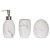 Kit Lavabo Mármore Branco Luxo 3 Peças - Imagem 1
