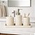 Kit Lavabo Minimalista Off White Texturizado - 4 peças - Imagem 4