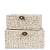 Kit Caixas Decorativas Elegance Bege - 2 peças - Imagem 1