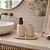 Kit Lavabo Luxo Bege em Polirresina – 3 Peças - Imagem 4