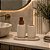 Kit Lavabo Luxo Bege em Polirresina – 3 Peças - Imagem 3