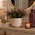 Vaso Decorativo em Cerâmica Bege com Relevo Elegante - Imagem 3