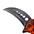 Canivete dorbável estilo Karambit - Laranja - Imagem 3
