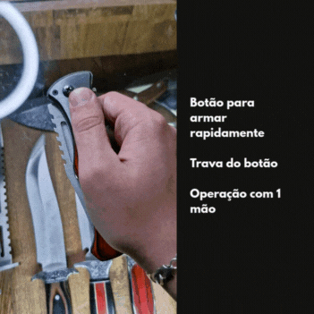 Canivete automático com trava - Lâmina de 4,35" - Imagem 4