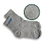 Combo 3 Meias Cinza Canelada Escola SESI - Imagem 2