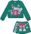 Conjunto Casaco Short Saia Robo Verde Esmeralda | Momi - Imagem 2
