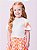 Conjunto blusa branca saia colorida | Momi - Imagem 3