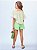 Blusa verde listrada com bordado Inglês | Animê - Imagem 2