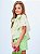 Blusa verde listrada com bordado Inglês | Animê - Imagem 4