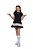 Vestido kids Lorena bord estratégia preto | Siri Kids 40912 - Imagem 1