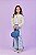 Calça cargo wide leg em jeans | Gabriela Aquarela - Imagem 2