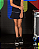 Saia preta brilhante | Siri Kids - Imagem 1