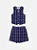 Conjunto jacquard xadrez marinho | Animê - Imagem 4