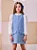 Conjunto de tweed azul com lapelas | Animê - Imagem 1
