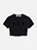 Baby tee preta com laços de veludo | Iam Authoria - Imagem 1