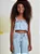 Top jeans leve claro | Iam Authoria - Imagem 1