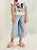 Calça wide leg jeans com strass | Animê - Imagem 1