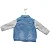 Jaqueta jeans manga moletom | Mania Kids - Imagem 4