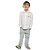 Conjunto social branco calça cinza | Digi - Imagem 1