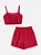 Conjunto short saia e top xadrez vermelho | Iam Authoria - Imagem 4