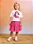 Saia de tule com babado pink chicle | Momi - Imagem 1