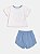 Conjunto blusa e short azul | Momi - Imagem 3