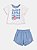 Conjunto blusa e short azul | Momi - Imagem 2