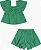 Conjunto verde com laço de strass | Momi - Imagem 5