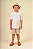 Conjunto bata listrado e bermuda em sarja | Ok&friends - Imagem 1