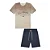 Conjunto camisa e bermuda bege | Luc.boo - Imagem 4