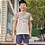 Conjunto camisa e bermuda bege | Luc.boo - Imagem 3