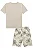 Conjunto camisa e bermuda bege | Luc.boo - Imagem 4