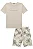 Conjunto camisa e bermuda bege | Luc.boo - Imagem 3