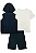 Conjunto camisa, colete e bermuda azul marinho | Luc.boo - Imagem 4