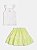 Conjunto short saia verde limão e regata branca | Momi - Imagem 2