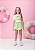 Conjunto short saia verde e blusa branca | Momi - Imagem 1