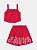 Conjunto blusa e saia vermelho preppy | Momi - Imagem 3