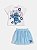 Conjunto blusa Stitch e saia de tule azul | Momi - Imagem 2