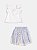 Conjunto blusa e short saia de tule flores amarelas | Momi - Imagem 2