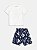 Conjunto T-shirt e bermuda azul marinho e branco | Youccie - Imagem 4