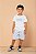 Conjunto bermuda listrada e camiseta com silk | DIGI - Imagem 1