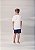 Conjunto t-shirt e bermuda branca e azul | Youccie - Imagem 2