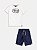 Conjunto t-shirt e bermuda branca e azul | Youccie - Imagem 3