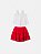 Conjunto blusa branca e saia vermelha | Animê - Imagem 3