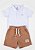 Conjunto bermuda em fibrado e polo com recorte | DIGI - Imagem 3