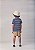 Conjunto t-shirt listrada e bermuda bege | Youccie - Imagem 2