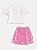 Conjunto blusa e saia de tule rosa flor | Momi - Imagem 3