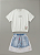 Conjunto blusa e short saia holografica | Animê - Imagem 1