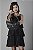 Vestido de Babados em Viscose Shine Preto | Pinkx - Imagem 2